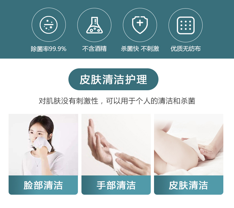 优诗美卫生湿巾皮肤清洁护理